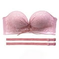 thumbnail image 6 of XIYON Womens Bras Strapless Push Up Bra Thickened Padded Hidden Breathable Ladies Strapless Bra Low Cut Female For Daily Use Classic, 6 of 6