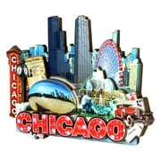 3D Chicago Magnet