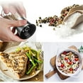 thumbnail image 6 of Floral Kitchen Blender, Silver Food Blender, Stainless Steel Black Pepper Grinder Manual Steel Movement Glass Seasoning Box Seasoning Pot Peppercorns, 6 of 7
