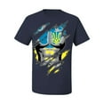 thumbnail image 2 of Ukrainian Muscle Skin Beast Mode Men's Graphic T-Shirt, Navy, XX-Large, 2 of 4