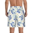 thumbnail image 3 of Naloa Daisies Flowers Men's Beach Shorts, Surfing shorts, Swim trunks, Quick Dry Swim Trunks for Surfing Beach Fun - Small, 3 of 9