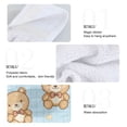 thumbnail image 5 of Blue Plaids Cute Bears Brown Clouds Hanging Towels with Loop Hand Towels Nylon Fastener Tape Design Dish Cloths 2 Pieces, 5 of 7