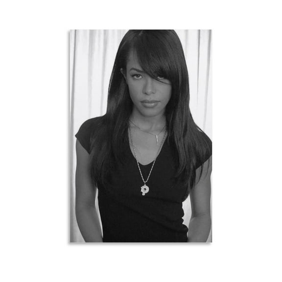 Aaliyah Dana Haughton Actor Poster Photo (4) Artworks Canvas Poster Room Aesthetic Wall Art Prints Home Modern Decor Gifts 08x12inch(20x30cm)