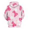 thumbnail image 3 of Pink Bow And Polka Dot Pattern 3d Sweatshirts Hoodie Fashion Casual Personality Men's Women Street Hoodie Pullovers Long Sleeve Comfortable Top, 3 of 6
