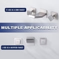 thumbnail image 4 of Wowow Modern Double Handle Wall Mounted Bathroom Faucet with Waterfall Spout in Brushed Nickel, 4 of 8