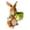 B, variant on Gumesh Resin Rabbit Figurine for Outdoor Garden, Little Bunny Statue for Courtyard, Potted Plant Landscaping, Bonsai Sculpture Decoration, Handmade Craft Ornament for Patio, Lawn