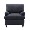 thumbnail image 5 of Clarendon Navy Blue Polyester Fabric Upholstered Transitional Arm Chair, 5 of 10