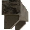 thumbnail image 4 of Ekena Millwork 6"H x 8"D x 48"W Knotty Pine Faux Wood Fireplace Mantel Kit with Ashford Corbels, Natural Honey Dew, 4 of 10