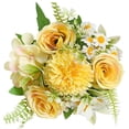 thumbnail image 2 of Aufmer Artificial Peony Bouquet, Realistic Silk Flowers for Wedding Bridal Bouquet, Fake Flower Arrangement for Valentine's Day Home Decor, 30cm Centerpiece for Vase Party Garden, 2 of 6