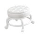 thumbnail image 5 of Taburete de pedicura redondo con asiento bajo giratorio de 360 degree, resistente y cómodo. blanco, 5 of 9