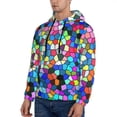thumbnail image 3 of Cauagu Colorful Tie Dye Stained Glass 2 for Men's Pullover Hooded Sweatshirt Athletic Casual Hoodie Aautumn Hoodie Sweatshirt for Men Pullover Casual Hooded Sweatshirt-4X-Large, 3 of 7