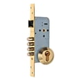 thumbnail image 1 of Cerradura Embutir Tover 330 Dorada Puerta Acero Seguridad Pestillo Reversible Dorado Chapa Casa Puerta, 1 of 2