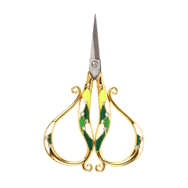 Rongfmy Embroidery Tailor Scissors Household Sharp Sewing Scissors Dressmaker Shears Green