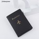 thumbnail image 1 of JKMX Lover Pareja Pasaporte Cubierta Caliente Estampado Avión Viaje Soporte JKK, 1 of 4