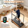 thumbnail image 7 of Kids Manual Treadmill, Fixed 10% Incline Non-Powered Walking Pad, Max 220lbs Capacity with Handrail & Display Screen, Eco-Friendly Manual Walking Running Machine for Home, 7 of 7