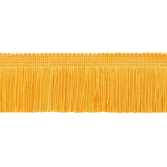 2" (5cm) Chainette Fringe Trim # CF02,, Flag Gold #FG (Bright Yellow Gold) 5 Yards (15 ft/4.5m)