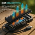 thumbnail image 3 of Titanium Micro Mercury 2TB Portable Aluminum SSD Up to 1000MB/S NVMe USB 3.1 IP66 water dust resistant for PC Mac Android and Game Console, 3 of 9