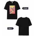 thumbnail image 6 of Men's T-Shirt Mountain River Retro Abstract Illustration Short Sleeve Casual Tee Classic Crew Neck T-Shirt for Men, S, 6 of 7