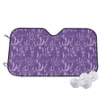 thumbnail image 2 of Lsque Lavender Flowers Car Windshield Sun Shade | Accordion Folding Style Auto Shade for Car Truck SUV Van | Blocks UV Rays Sun Visor Protector | Medium, 2 of 7