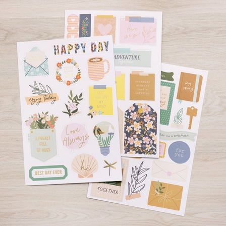 Jen Hadfield Live & Let Grow Sticker Book-W/Gold Foil Accents 201/Pkg