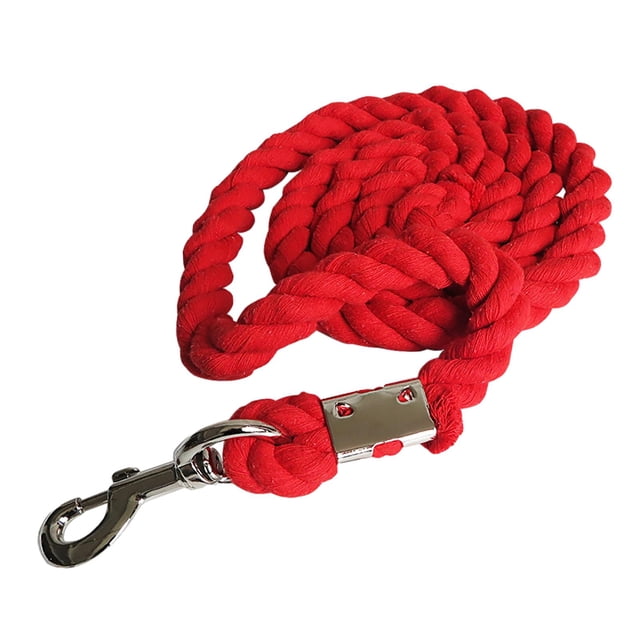 Cuerda de para Caballos Accesorios de Cuerda Principal para Caballos Hebilla Giratoria Fácil de Usar para Ganado Halters de Riendas Ecuestres Du Rojo