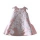 thumbnail image 3 of Vestido infantil de jacquard rosa para múltiples ocasiones, para niñas de un año, para organizar fiestas de cumpleaños, pasarela, piano, 3 of 5
