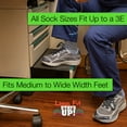 thumbnail image 5 of Loose Fit Stays Up Marled Merino Wool Men's and Women's Sock (Pack of 2) Made in USA., 5 of 8