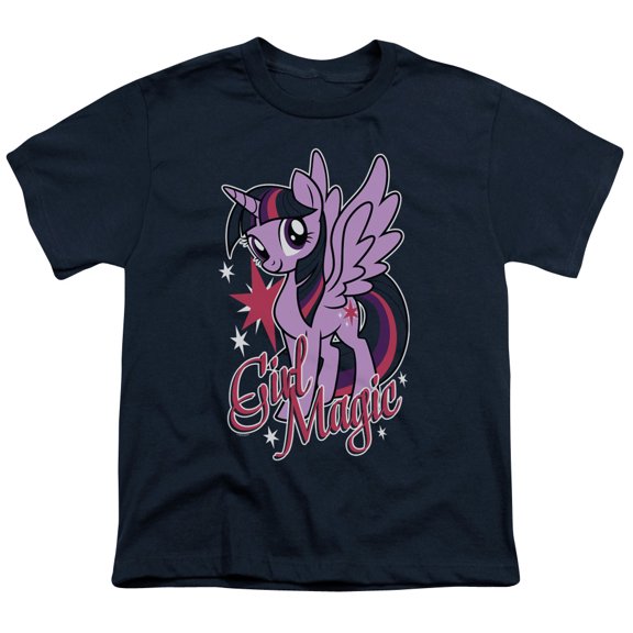 My Little Pony TV Girl Magic S/S Youth 18/1 T-Shirt Navy