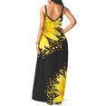 thumbnail image 3 of ITFABS Women Slip Dress, Printed Pattern Sleeveless V-neck One-piece, 3 of 9