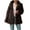Coffee, variant on YanHoo Womens Plus Size Fleece Jackets Lapel Long Sleeve Open Front Cardigan Teddy Coat Faux Fur Sherpa Outerwear