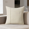 thumbnail image 1 of Fundas de cojín decorativas con diseño de rayas y textura de lino – Fundas de almohada para sofá, cama o sala de estar., 1 of 6