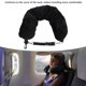 thumbnail image 4 of Travelsleeper Hold Almohada de Vije Suave Felpa Almohada de Relleno para El Cuello Bolsa de Almacenamiento en Forma de Forma Multifuncional de u para viajar Vuelos Largos Coches, 4 of 7
