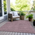 thumbnail image 6 of Addison Rugs Chantille Indoor/Outdoor Transitional Geometric Eggplant Washable Rectangle Rug, 8' x 10', 6 of 6