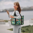 thumbnail image 5 of Travel Duffle Bag Red berries green leaves white flowers Travel Tote Bags Carry on Luggage Waterproof Weekender Bags with Top Handle Adjustable Shoulde Strap for Travel Gym, 5 of 5