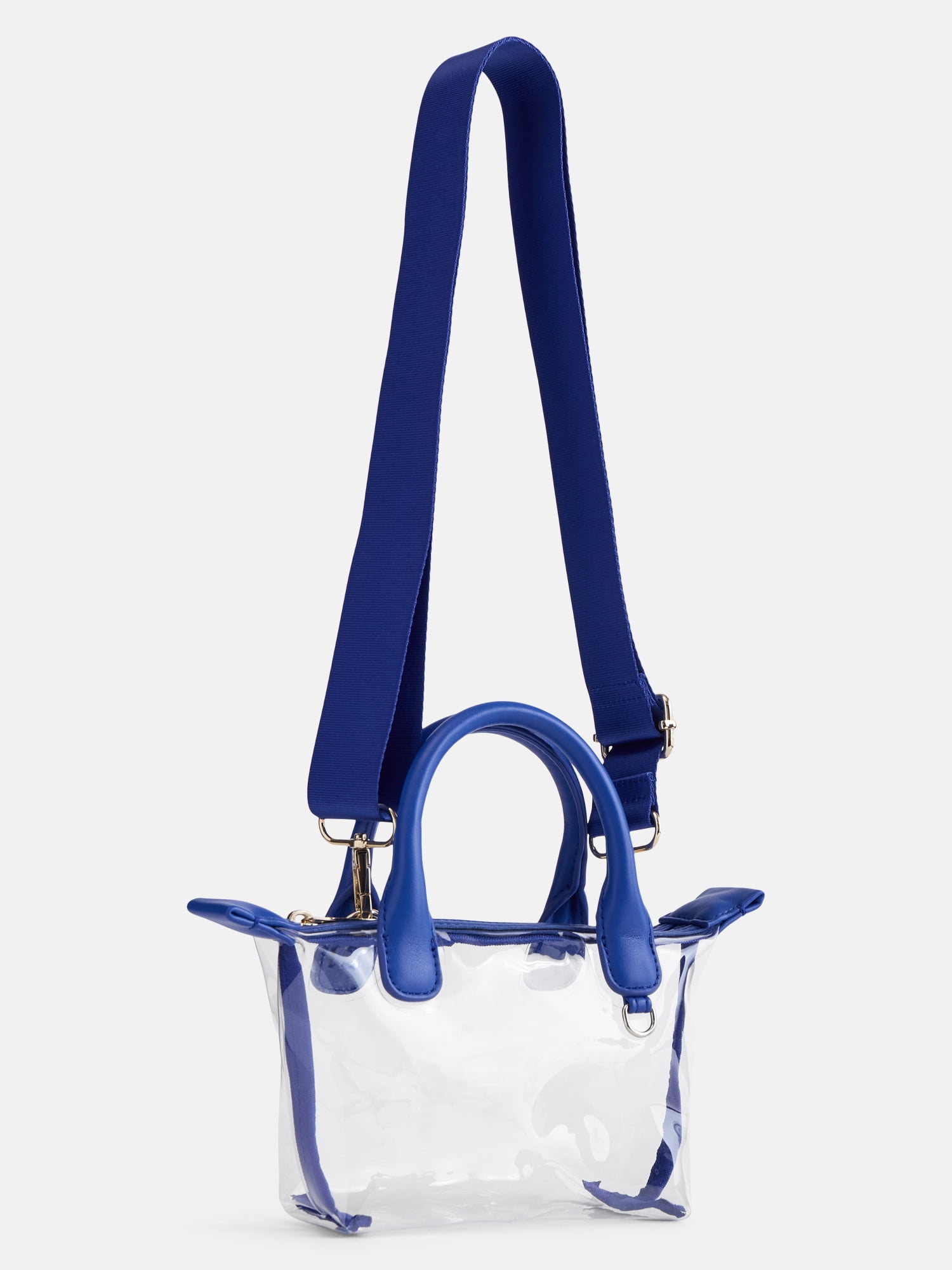 No Boundaries Women's Game Day Clear Mini Tote Bag, Cobalt