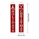 thumbnail image 4 of Bearachild 1 par de carteles navideños, letrero de porche de Navidad, cartel de puerta de Navidad de tela Oxford, decoración de fiesta para colgar en la Kits de decoración para fiestas j Bearachild HA000240-07B, 4 of 6