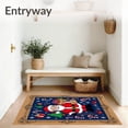 thumbnail image 3 of ODIKA 6'x9' Machine Washable Non-Slip Area Rug, Merry Winter Wonderland Featuring Joyful Gift Bringer High Traffic Rug with Pad, Red, 501742, 3 of 8