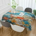 thumbnail image 5 of Coolnut Japanese Foral Rectangle Tablecloth Waterproof Polyester Table Clothative Stain Resistant & Wrinkle Resistant Washable Table Cover for Dining Table/Party/Camping 54x54 Inch Decor Gift, 5 of 7