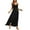Black Womens Summer Dress, variant on USSUMA Summer Dresses for Women 2022 Spaghetti Strap Dress Wedding Guest Ruffle Long Flowy Slit Wrap Sun Dresses Casual Sleeveless Maxi V-Neck Beach Party Sundresses