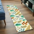 thumbnail image 3 of 2'x6' Rug Runners for Hallways Kitchen, Spring Botanical Non Slip Entryway Beside Floor Carpet Runner, Watercolor Leaves Floral Rustic Cream Laundry Room Bedroom Throw Rugs Mat for Family Pet, 3 of 8