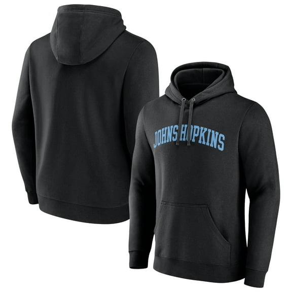 Men's Black Johns Hopkins Blue Jays Basic Arch Pullover Hoodie