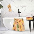 thumbnail image 6 of GZHJMY Sunflower Soft Cotton Towel Sets 2 Piece,1 Bath Towel 1 Hand Towel Quick Dry Highly Absorbent Bath Towels Washcloths for Bathroom, Gym, Hotel, and Spa Bathroom Towels, 6 of 7