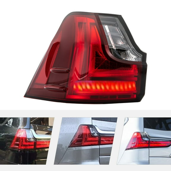 For 2016 2017 - 2021 Lexus LX570 LED Left Driver Side Outer Tail Light Red Rear Lamp