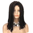 thumbnail image 1 of Lydell Twist Hair Crotchet Trenzas Pelucas Sintéticas Rastas Trenzas Peluca de pelo (marrón castaño), 1 of 5