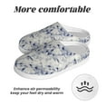 thumbnail image 6 of Haiem Indigo Tie Dye Print Women's Fuzzy Memory Foam House Slipper Cozy Home Footwear Non-slip Winter Slippers-39/40, 6 of 7