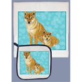thumbnail image 1 of Pipsqueak Productions DP597 Shiba-Inu Dish Towel And Pot Holder Set, 1 of 1