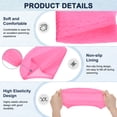 thumbnail image 2 of Uxcell 2-Pack Gorro de Natación de Silicona en Forma de Lágrima para Mujeres y Hombres, Sombrero de Natación Impermeable No Deslizante Duradero [Rosa y Gris], 2 of 6