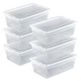 thumbnail image 1 of Guateplast - Juego de 6 Contenedores de Almacenamiento de Plástico 6Qt (6 litros) | Contenedores plásticos para organizar espacios | Caja de Plástico | Cajas Pl&amp;aa, 1 of 8