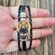 thumbnail image 2 of Pulsera con póster de Sally Face para hombre y mujer, brazalete de cuero ajustable con figura de juego de dibujos animados, Cosplay, novedad, 2 of 5