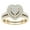 Gold, variant on TIHLMK Womens Ring Luxury Elegant Fashion Silver Jewelry Bridal Zircon Diamond Elegant Wedding Ring